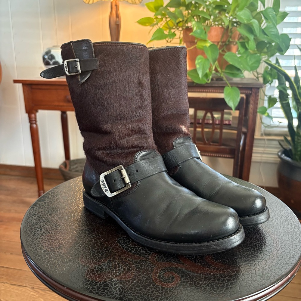 Frye Veronica Hair On Short Boots women’s size 7B